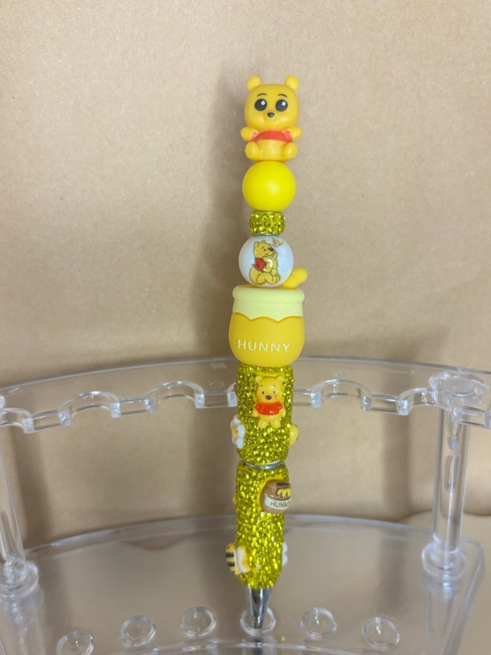 Winnie the Pooh Yellow 'Hunny' Beaded Pen